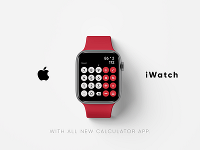 Calculator | Daily UI #004 004 app app design calculator daily daily ui daily ui 004 dailyui dailyui004 dailyuichallenge debut iwatch ui user experience user interface