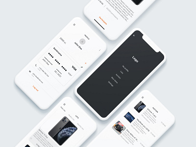 Auction mobile app. adobe xd app auction minimalism mobile app startup ui ux