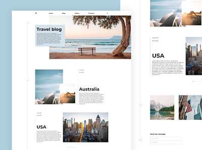 Online Blog adobe xd blog design minimalism ui ux website