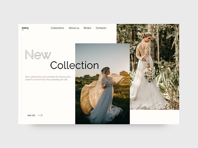 Wedding site adobe xd bride design minimalism ui ux website wedding