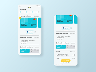 Checkout process - Cheerz App app art design ui ux web