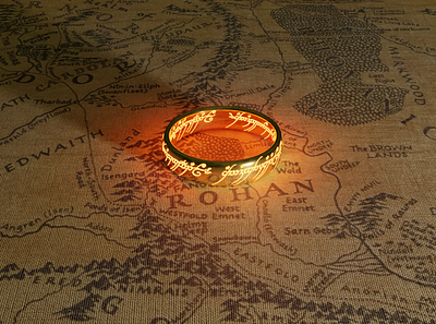 "The One ring" 3d art blender blender3d gollum hobbit lord of the rings middleearth render sauron tolkien