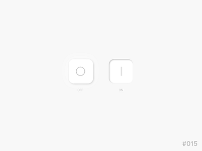 DailyUI #015 - On/Off Switch app art design flat graphic design icon illustration minimal ui ux