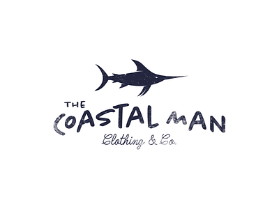 "The Coastal Man" Vintage Clothing Logo art branding graphic design icon illustration illustrator logo minimal typography vector