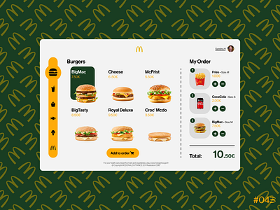 DailyUI #043 - Food/Drink Menu