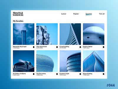 DailyUI #044 - Favorites