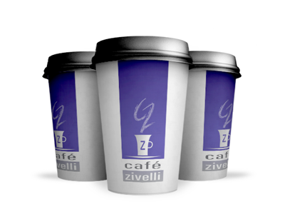 Branded Cafe Cup Mockup cafe coffee cup logo