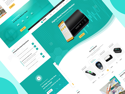 OPEMIA Medicines Devices Elementor Template Kit elementor template medical device website pulse oximeter website real estate wordpress theme temperature measurement website wordpress theme