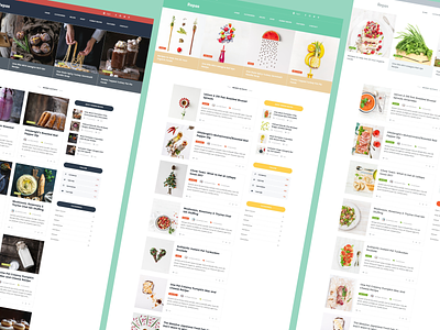 Repas - Restourants / Recipes / Food Website Directory Design