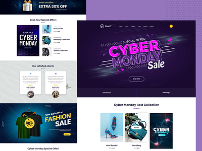 StartIT Cyber Monday Sale Website Template agency cyber monday design elementor template website template wordpress theme