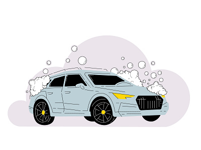 Car wash app branding design graphic design illustration logo typography ui ux vector