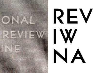 Reviving revival typeface
