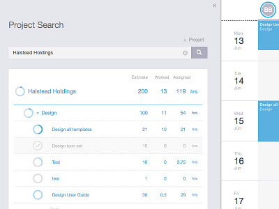 Workstack Task List Calendar UI UX