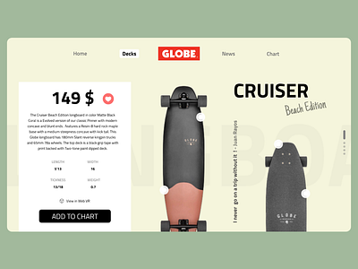 Globe Skateboards - Website page