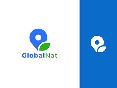 Global Nat Logo Design app icon app logo branding design global illustration location icon logo logo design minimalist logo typography ui