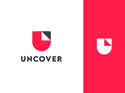 Uncover Logo Design 2d app logo branding design illustration logo logo design minimalist logo typography ui