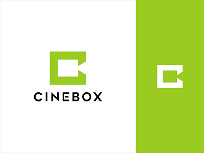 CINEBOX LOGO app logo branding c logo camera cinema design illustration logo logo design minimalist logo typography ui vector