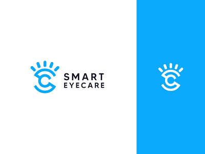 Smart Eyecare Logo app logo branding design eye eye care health illustration logo logo design minimalist logo typography ui vector