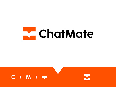 Chat Mate app logo branding c logo chat logo chat mate design illustration logo logo design minimalist logo talk typography ui vector