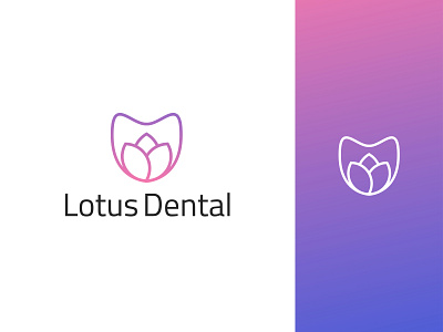Lotus Dental app logo branding dental care dental logo design doctor illustration logo logo design lotus lotus dental minimalist logo teeth tooth care typography ui vector