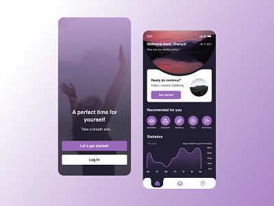 Meditation Mobile App Concept