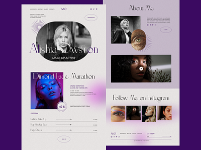 Make Up Artist Website Concept