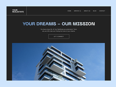 Real Estate Website Concept concept graphic design real estate ui ux visual design web design