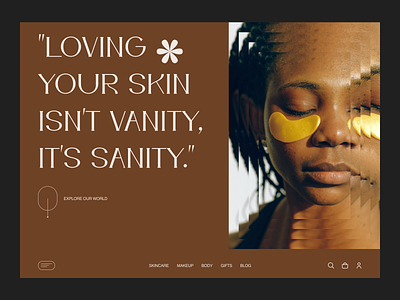Cosmetic Products Ecommerce Website concept cosmetics ecommerce skincare ui ux visual design web design
