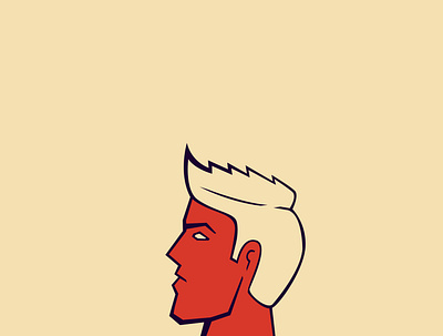 Genetics characterdesign cuban goodlooking illustration man men red strong