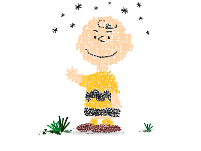 ( Tipografias formam ) Charlie Brown ! illustration typography