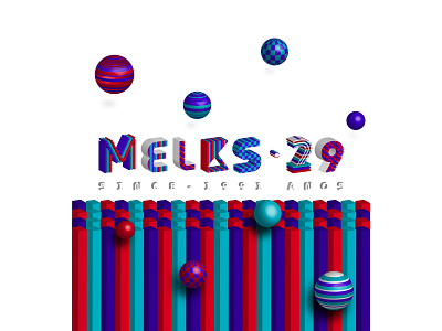 MELKS 29, Tema de aniversário design illustration typography