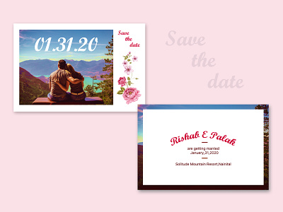 Save The Date Invitation Card 1 art design flat icon illustration minimal typography vector