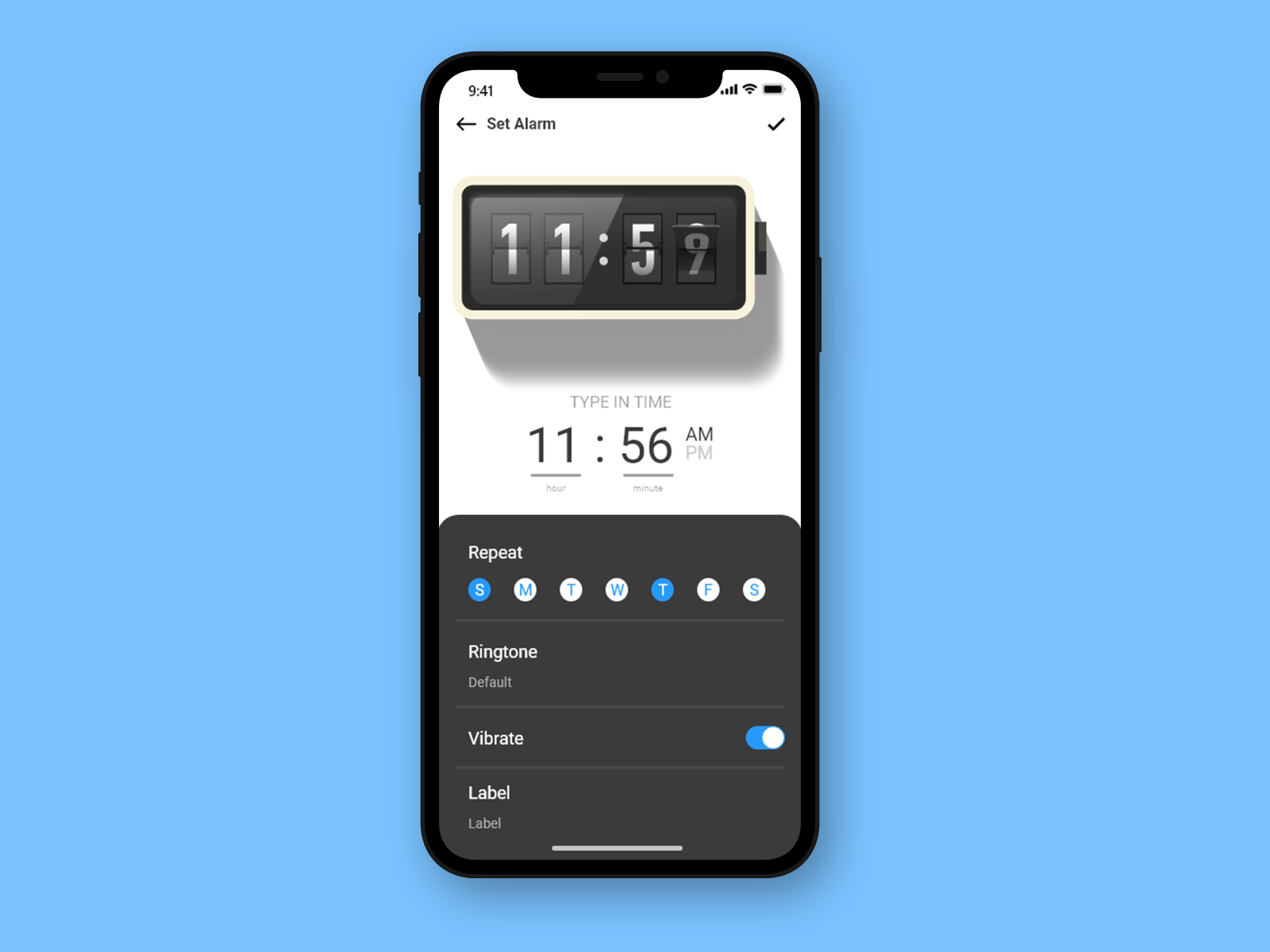 Alarm Settings by Ankit Chaudhary on Dribbble