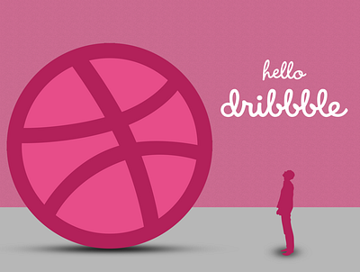 Hello Dribbble! adobe photoshop debut design firstshot