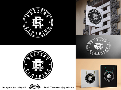 Razzers Clothing Logo badge badgedesign branding customlogo design graphic design illustration lettering letteringlogo logo logobranding logodesign retro typelogo typography typographylogo vector vintage