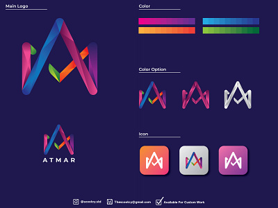 ATMAR brandidentity branding customlogo design designinspiration freelance graphic design illustration lettering logo logobranding logodesign minimalist modern simple vector