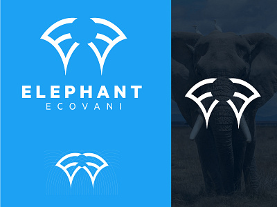 ELEPHANT ECOVANI logo design! a logo brand design brand identity branding creative e logo ecommerce flat logo logotype mark minimal minimalism minimalist logo monogram symbol type typogaphy typography ui