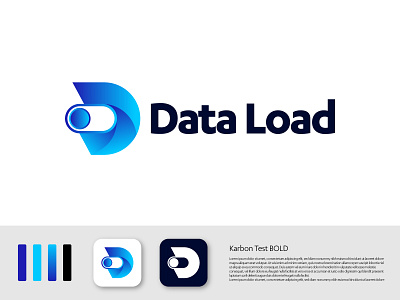 D Logo design - Data Load logo design