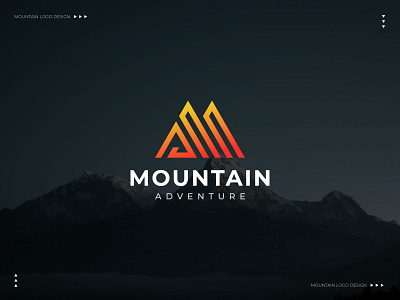 Mountain logo - Minimalist logo - Business a logo brand identity branding business logo business logo maker logo logotype m logo minimal minimalism minimalist minimalist logo minimalist logo design modern logo mountain logo symbol typography