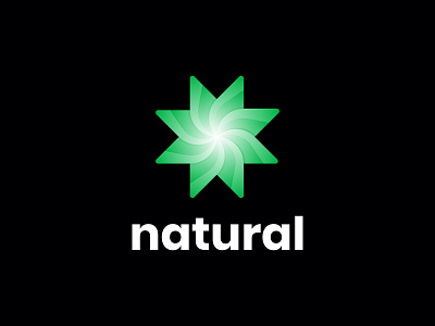 Natural logo - Organic logo 2021 logo 2021 trend brand identity branding green logo logotype minimal minimalism minimalist modern logo organic logo startup logo startups symbol trending logo typography wordmark