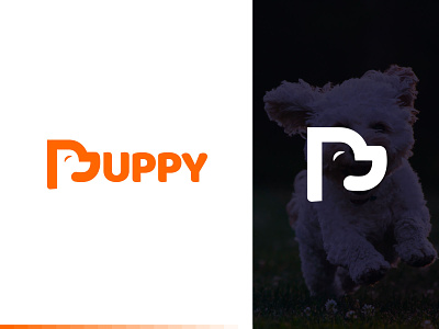 Puppy Logo - Pet Logo - Dog Logo - Minimalist logo