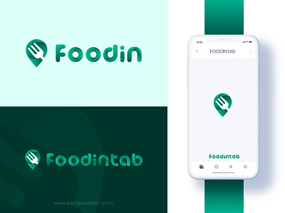 Foodintab Logo Design - Food Logo - Location Food Logo