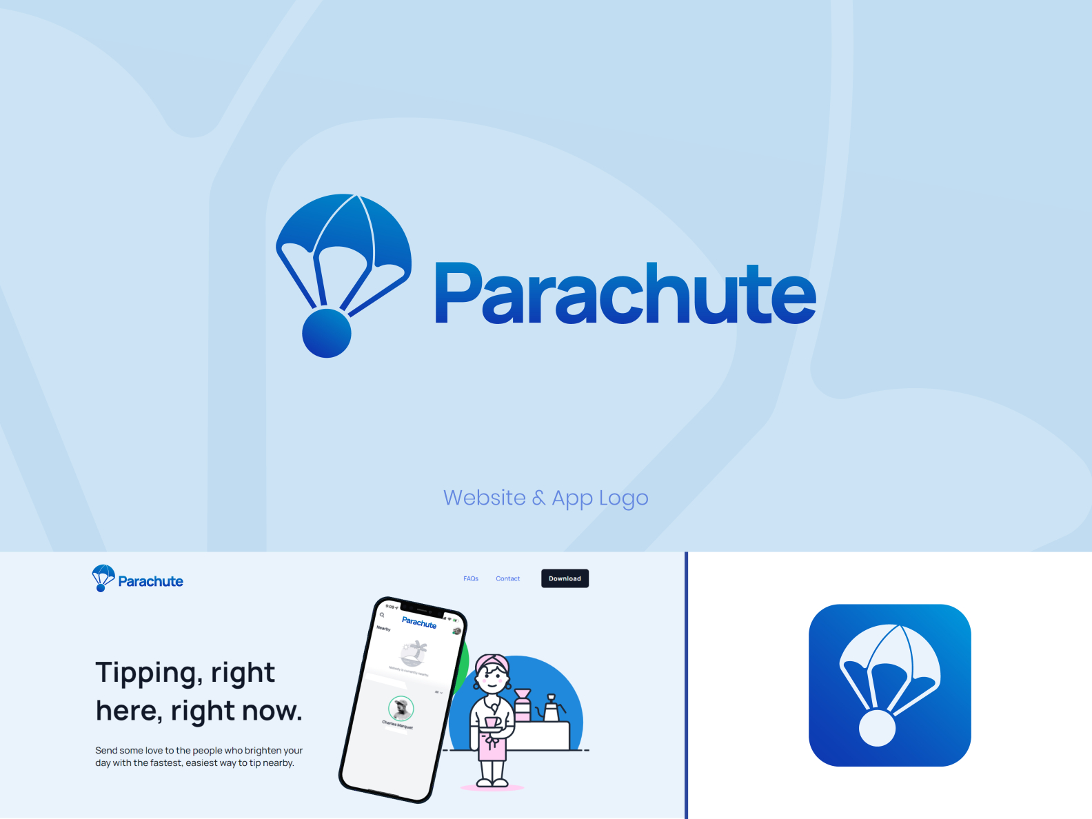 Parachute Logo Stock Vector Illustration and Royalty Free Parachute Logo  Clipart