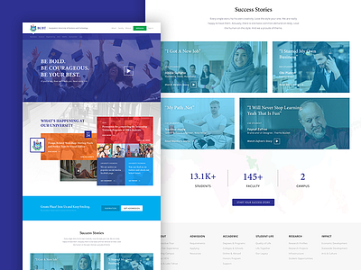 University Homepage brand bubt homepage web design website zafree