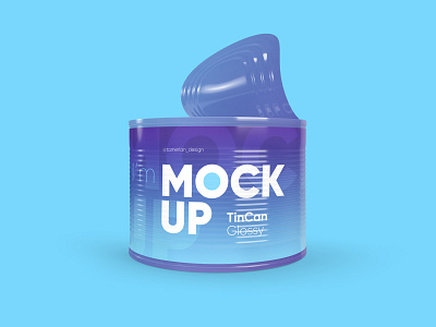 Glossy Tin Can Pack MockUp design mock up mock up mock ups mock ups mockup mockup psd mockups pack package package design packagedesign packaging packaging design photoshop