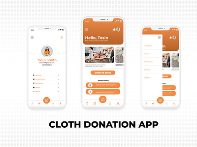 Cloth Donation App app cloth cloth donations clothes design donations icon logo ui ux