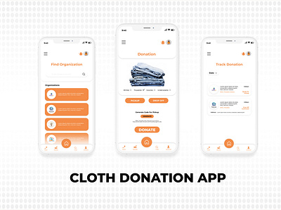 Cloth Donation App app branding design donations icon logo ui ux vector