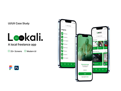 A local freelance app UX case study app design ui ux