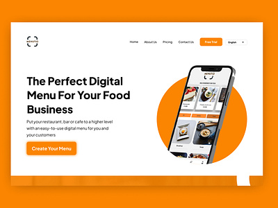 Menutio Landing Page Redesign