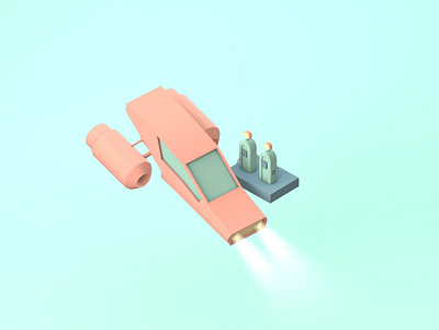 Retrofuturistic Car 3d 3d illustration 3d modeling blender blender3d c4d isometric isometric design isometric illustration low poly low poly lowpoly3d lowpolyart maxonc4d